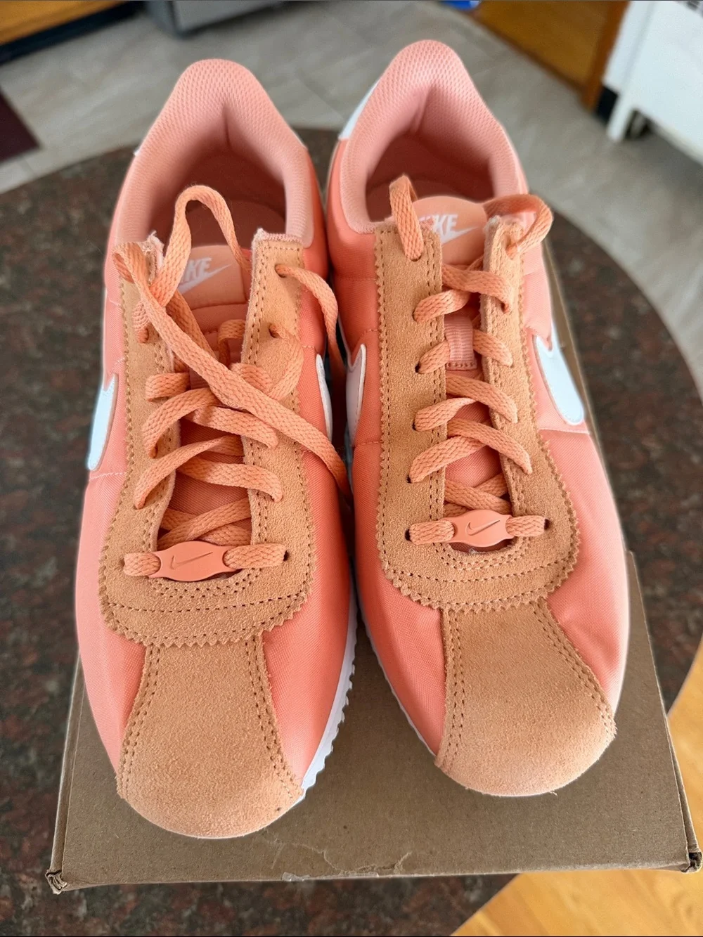 Nike Kids Peach/Coral Retro Runner Sneakers